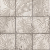 DecoratorsBest Rustic Palm Shadow Tile Beige Wallpaper