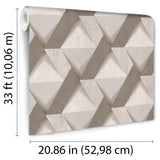 DecoratorsBest Modern Losange Wood Taupe Wallpaper