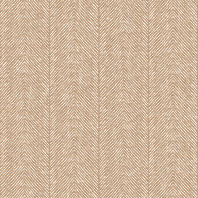 DecoratorsBest Nomad Herringbone Stripe Taupe Wallpaper