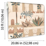 DecoratorsBest Mediterranean Villa Garden Orange Wallpaper