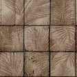 DecoratorsBest Rustic Palm Shadow Tile Taupe Wallpaper