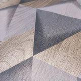 DecoratorsBest Modern Losange Wood Dark Grey Wallpaper