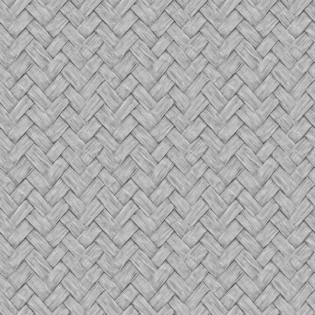 DecoratorsBest Faux Natural Weave Grey Wallpaper