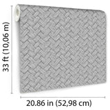 DecoratorsBest Faux Natural Weave Grey Wallpaper