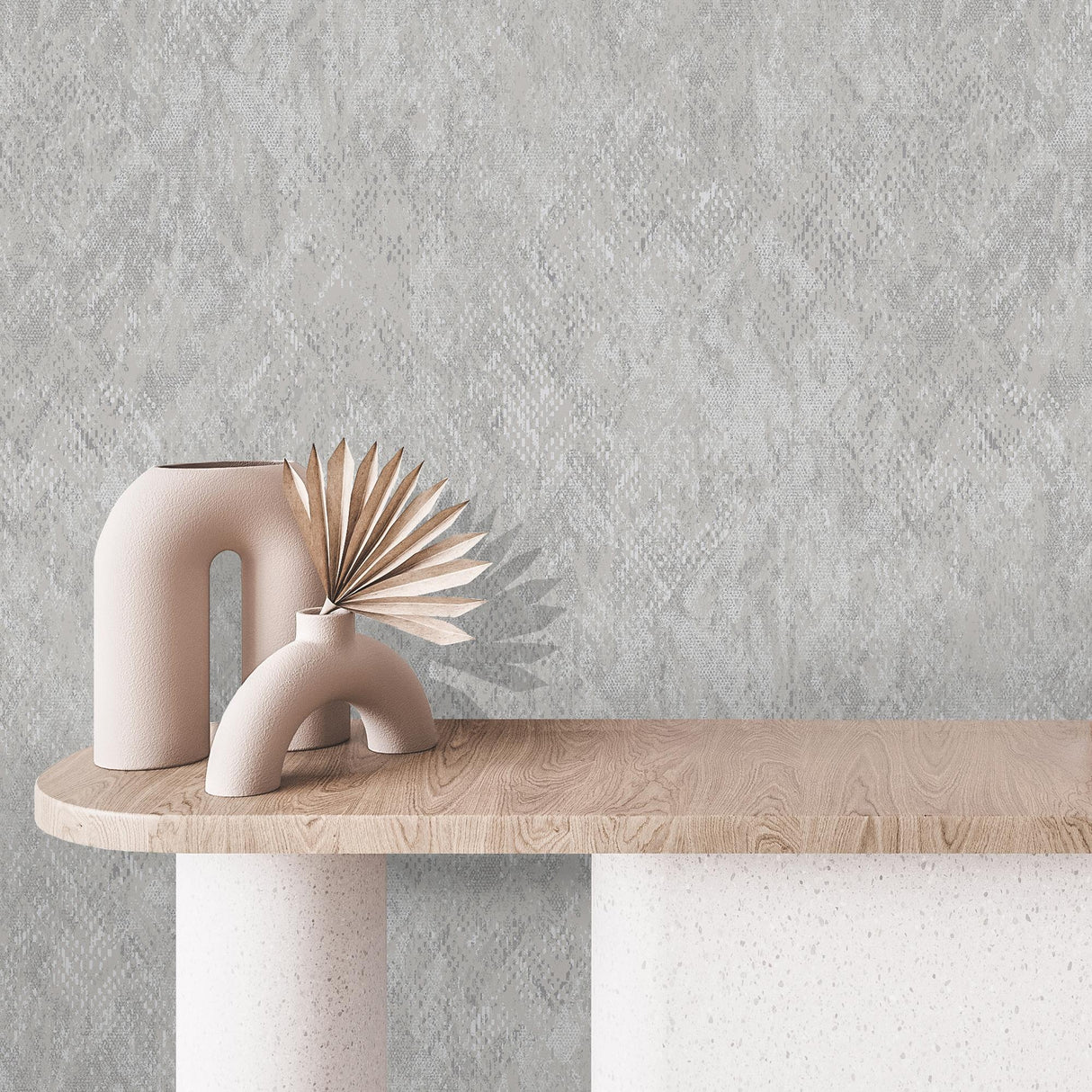 DecoratorsBest Python Diamond Texture Light Grey Wallpaper