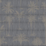 DecoratorsBest Vintage Palm Grove Dark Grey Wallpaper