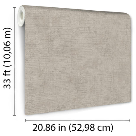 DecoratorsBest Makoba Horizontal Texture Grey Taupe Wallpaper
