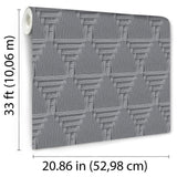 DecoratorsBest Rope Weave Diamond Dark Grey Wallpaper