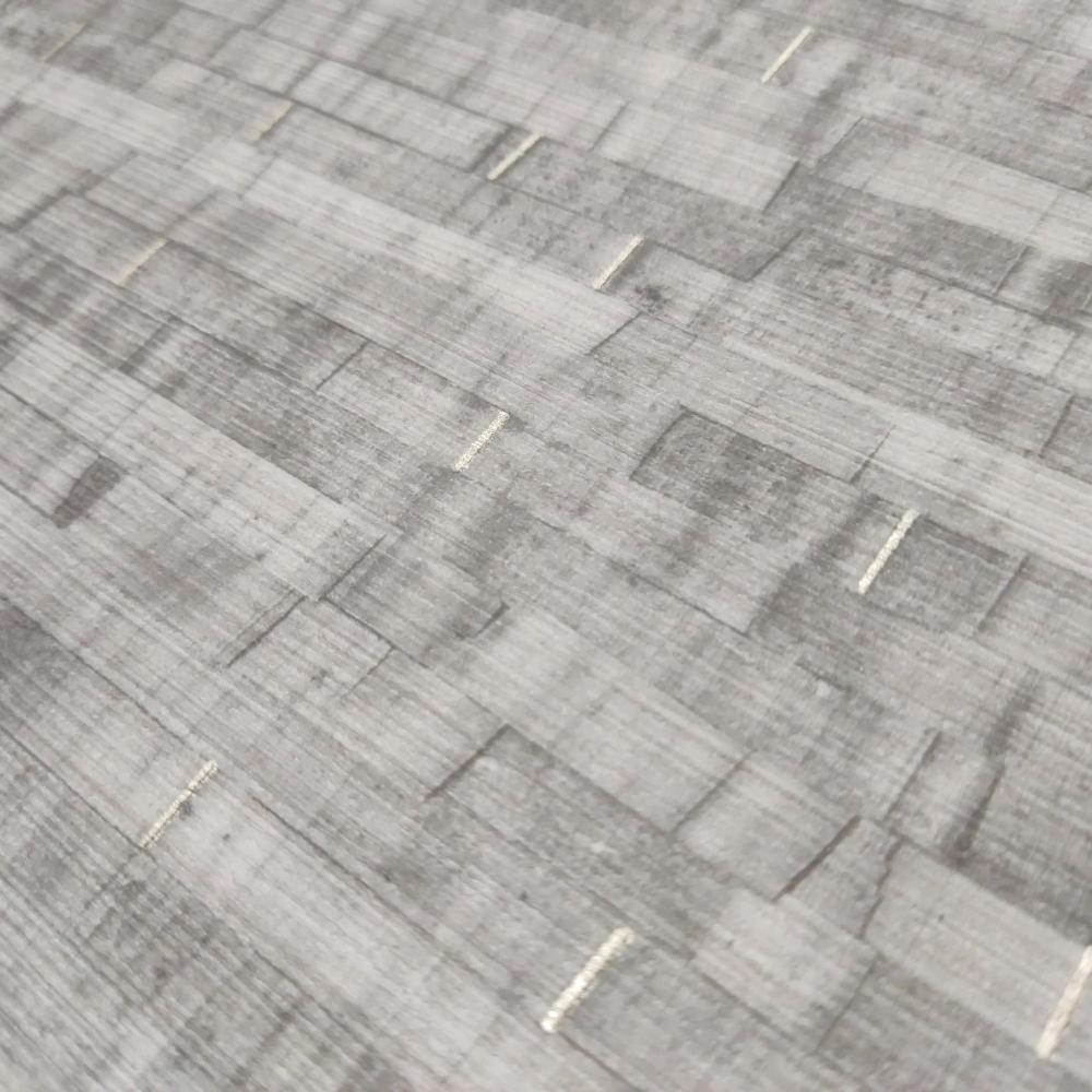 DecoratorsBest Faux Natural Straw Dark Grey Wallpaper