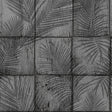 DecoratorsBest Rustic Palm Shadow Tile Grey Wallpaper