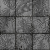 DecoratorsBest Rustic Palm Shadow Tile Grey Wallpaper