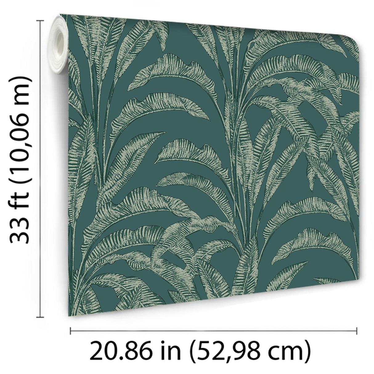 DecoratorsBest Luxe Tropical Palm Green Wallpaper