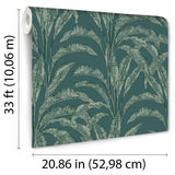 DecoratorsBest Luxe Tropical Palm Green Wallpaper