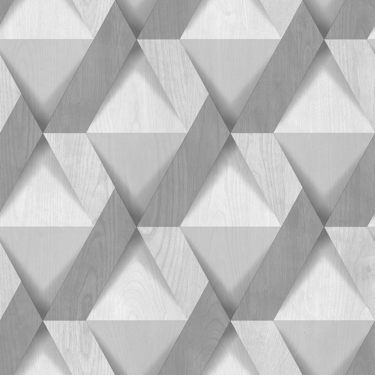 DecoratorsBest Modern Losange Wood Light Grey Wallpaper
