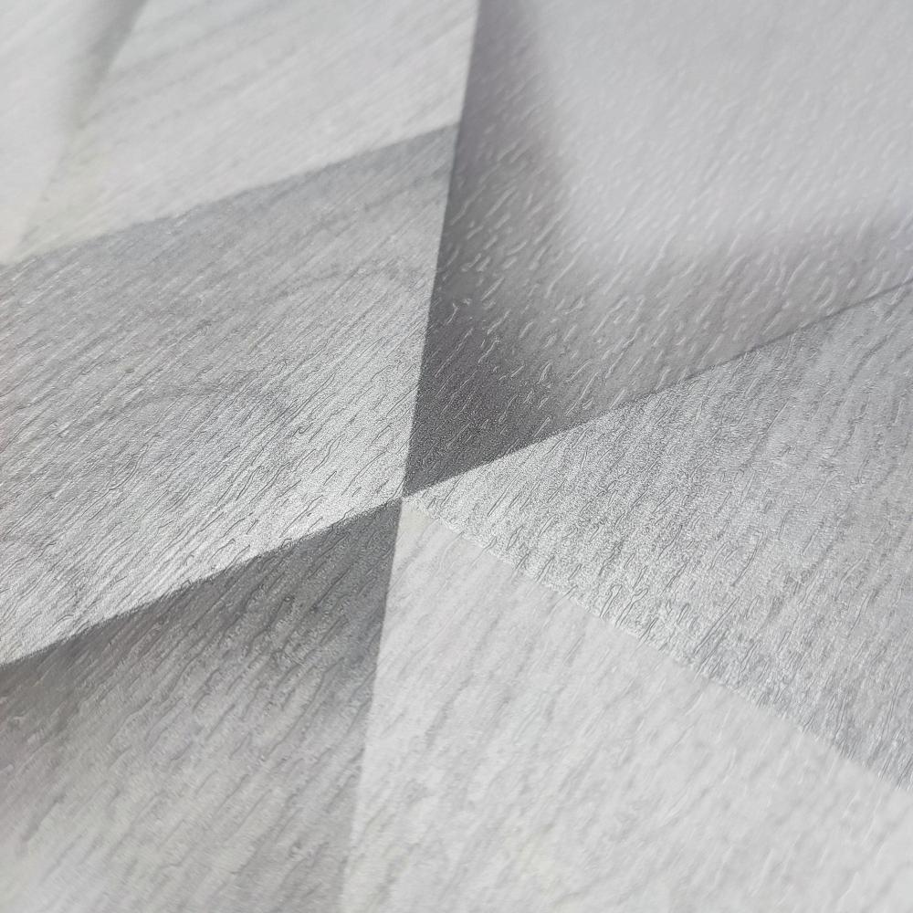 DecoratorsBest Modern Losange Wood Light Grey Wallpaper