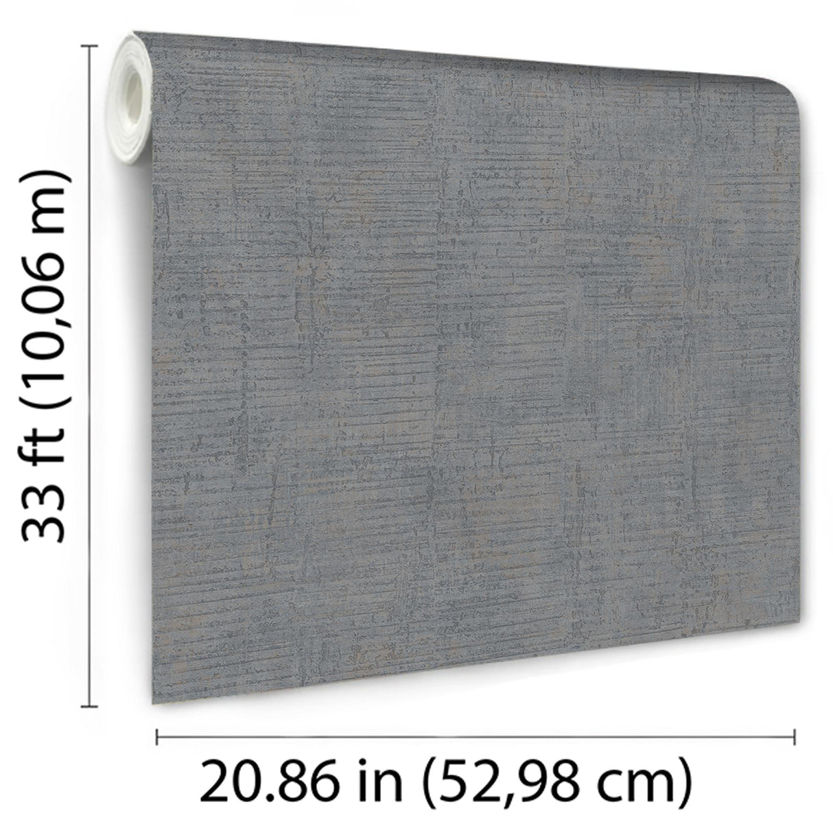 DecoratorsBest Makoba Horizontal Texture Dark Grey Wallpaper