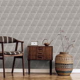 DecoratorsBest Rope Weave Diamond Light Grey Wallpaper