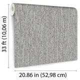 DecoratorsBest Faux Natural Straw Light Grey Wallpaper