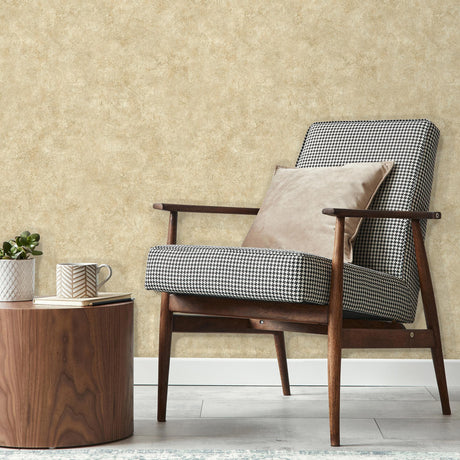 DecoratorsBest Embossed Crackled Texture Earthy Yellow Wallpaper