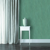 DecoratorsBest Fine Textured Stria Green Wallpaper