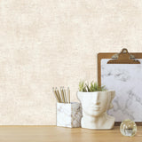 DecoratorsBest Glitter-Infused Linen Texture Beige Wallpaper