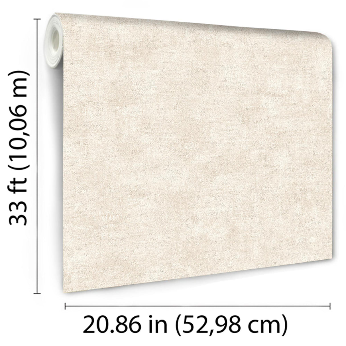 DecoratorsBest Glitter-Infused Linen Texture Beige Wallpaper