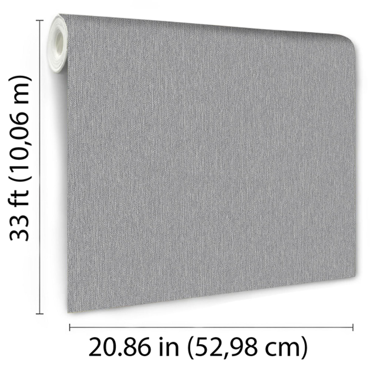DecoratorsBest Faux Fine Wool Mid Grey Wallpaper