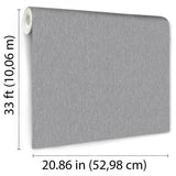 DecoratorsBest Faux Fine Wool Mid Grey Wallpaper