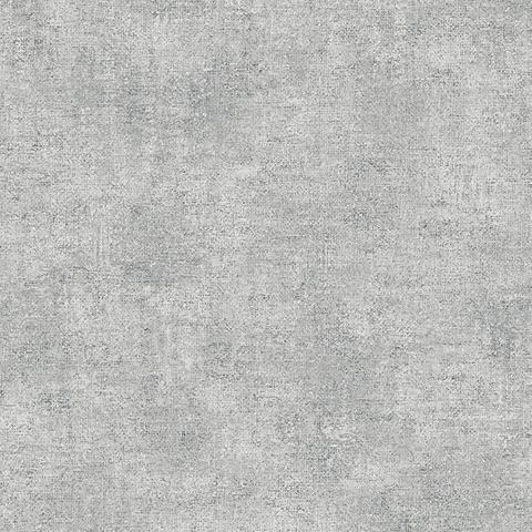 DecoratorsBest Glitter-Infused Linen Texture Grey Wallpaper