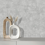 DecoratorsBest Glitter-Infused Linen Texture Grey Wallpaper
