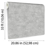 DecoratorsBest Glitter-Infused Linen Texture Grey Wallpaper