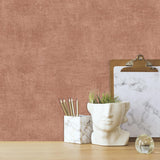 DecoratorsBest Glitter-Infused Linen Texture Red Wallpaper