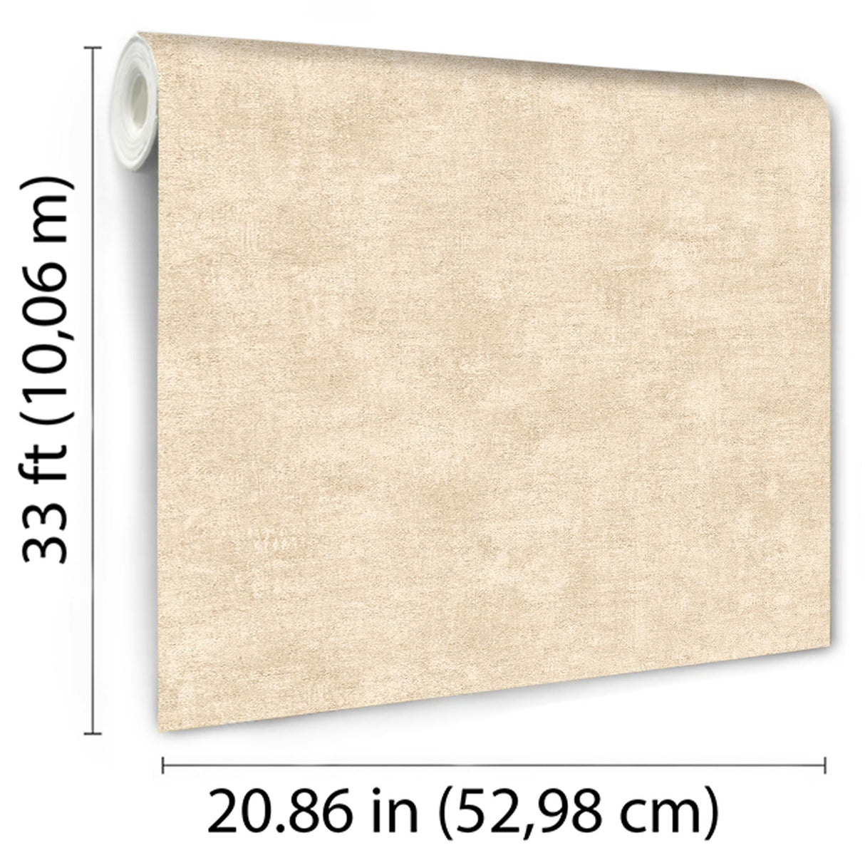 DecoratorsBest Glitter-Infused Linen Texture Medium Beige Wallpaper