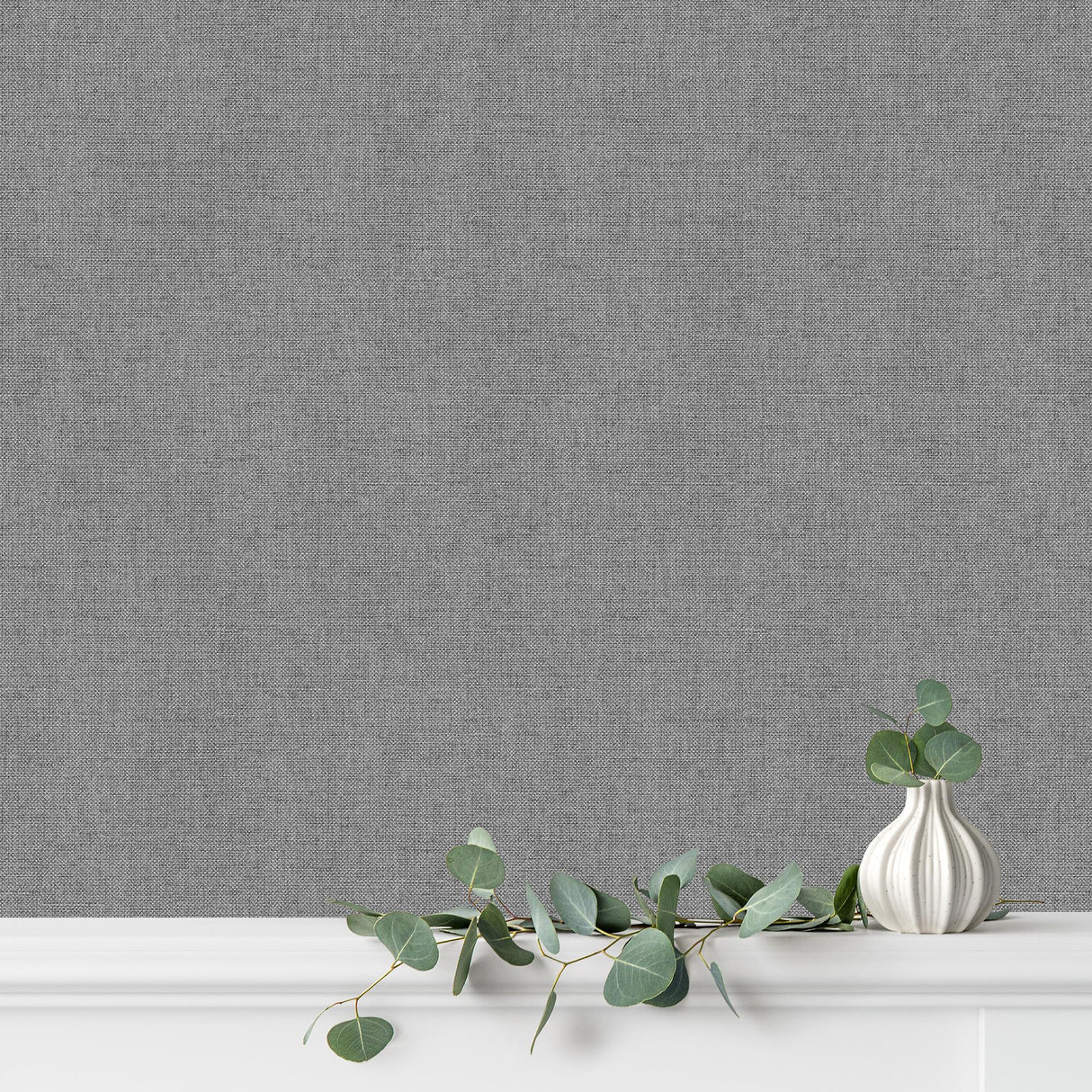DecoratorsBest Luxe Faux Tweed Texture Anthracite Wallpaper