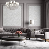 DecoratorsBest Luxe Marble with Glint Dust White Wallpaper