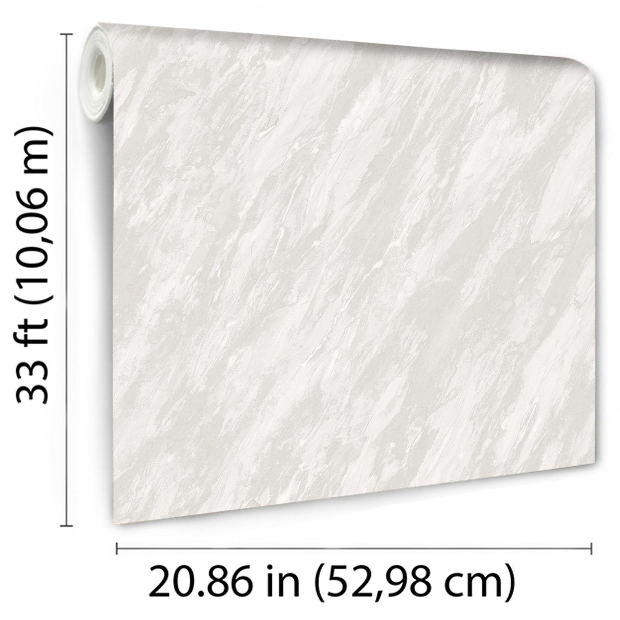 DecoratorsBest Luxe Marble with Glint Dust White Wallpaper
