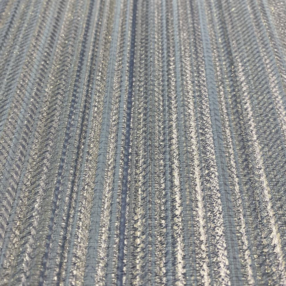DecoratorsBest Glint Stria Stripe Blue Wallpaper