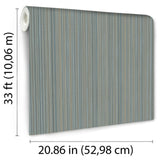 DecoratorsBest Glint Stria Stripe Blue Wallpaper