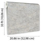 DecoratorsBest Lustre Stucco Greyish Blue Wallpaper