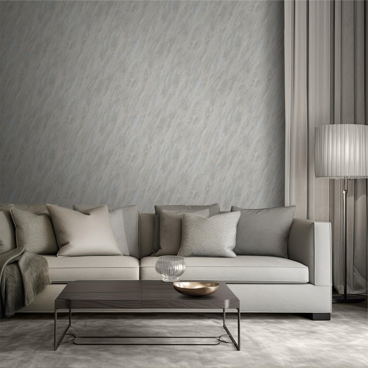 DecoratorsBest Luxe Marble with Glint Dust Natural Wallpaper