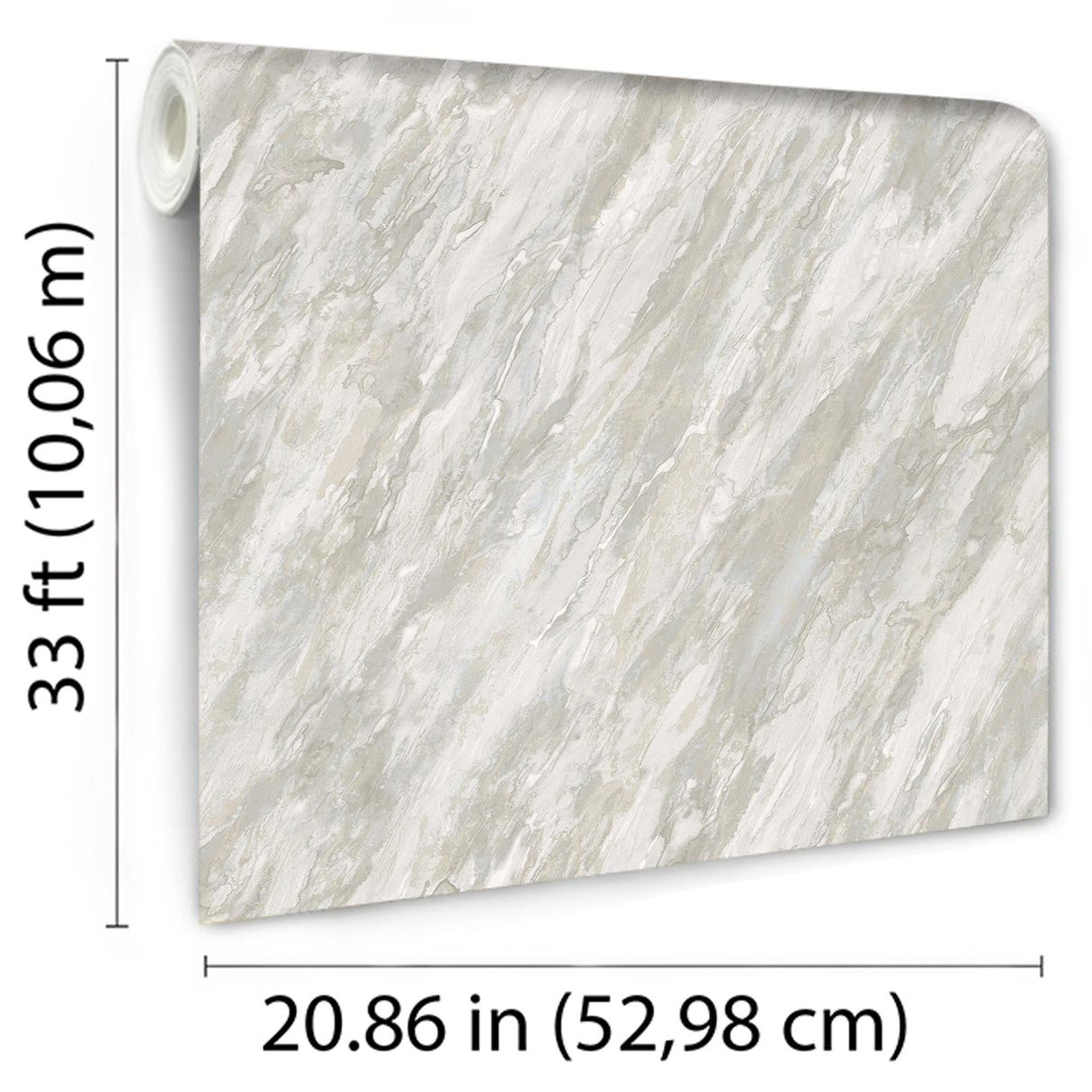 DecoratorsBest Luxe Marble with Glint Dust Natural Wallpaper