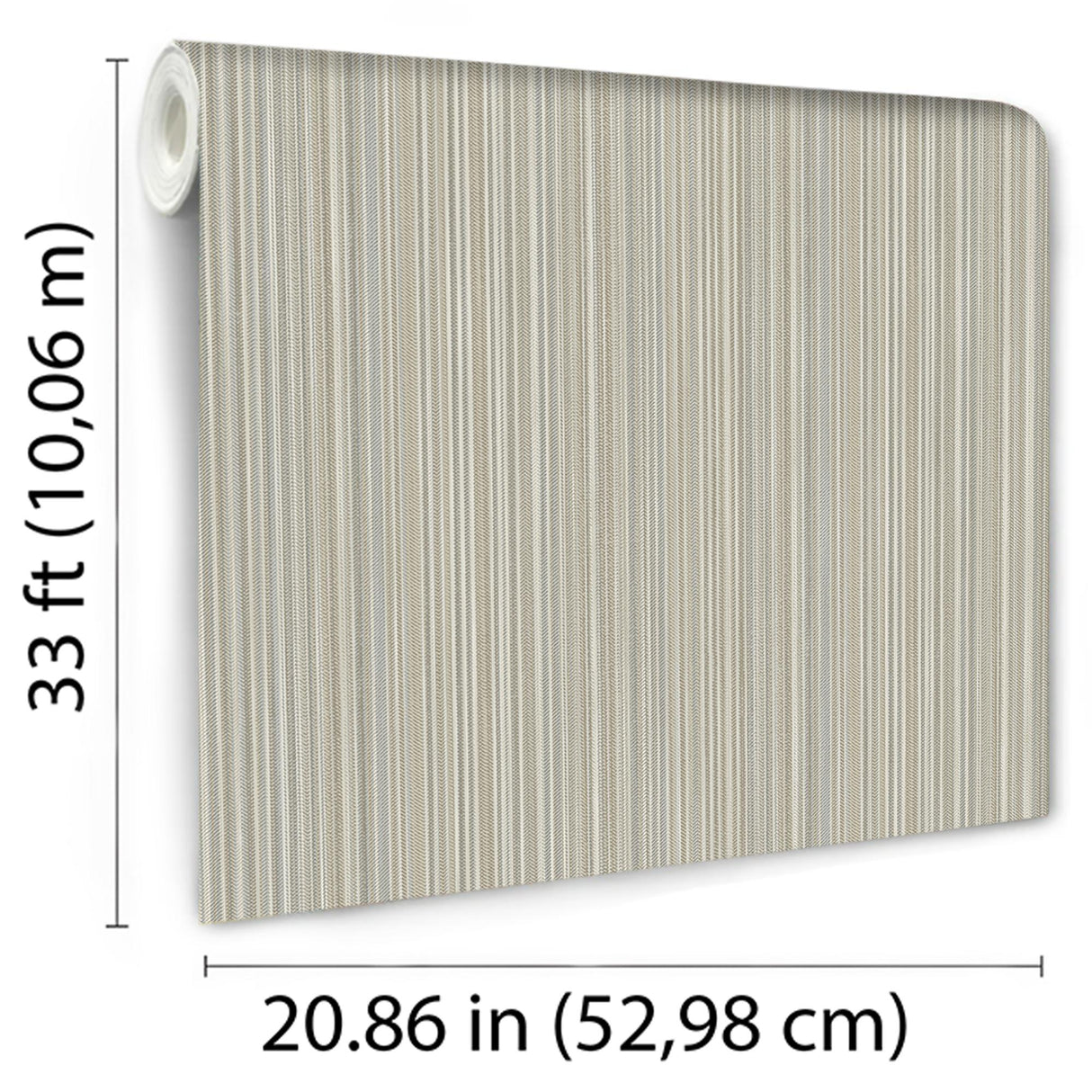 DecoratorsBest Glint Stria Stripe Beige Wallpaper
