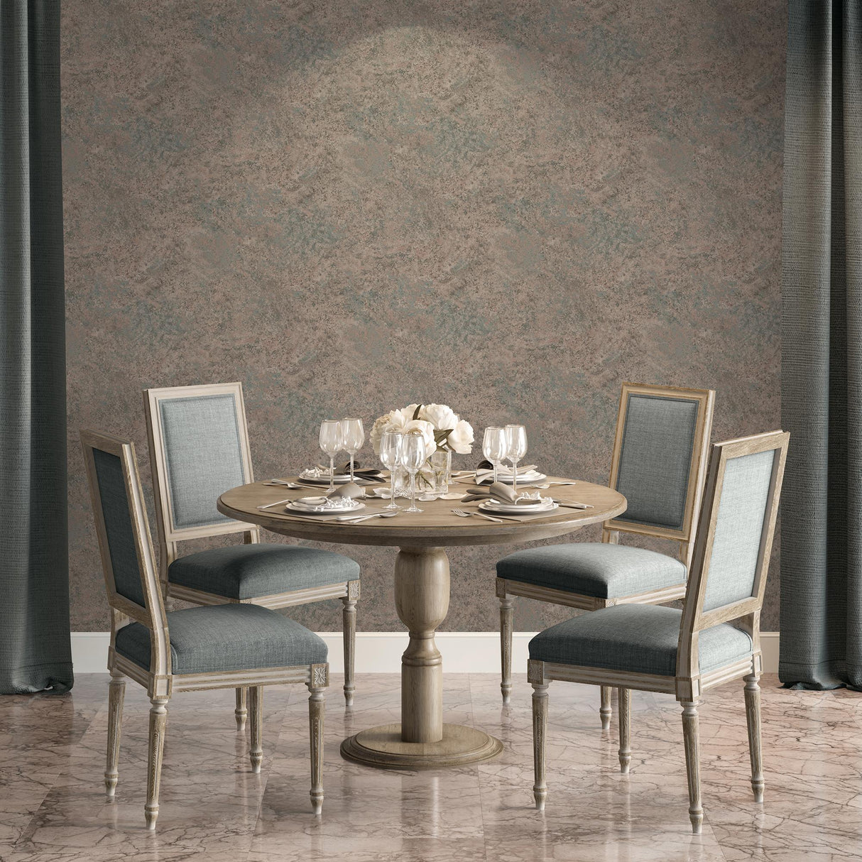 DecoratorsBest Lustre Stucco Brown Wallpaper