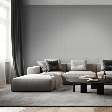 DecoratorsBest Lustre Linen Light Grey Wallpaper