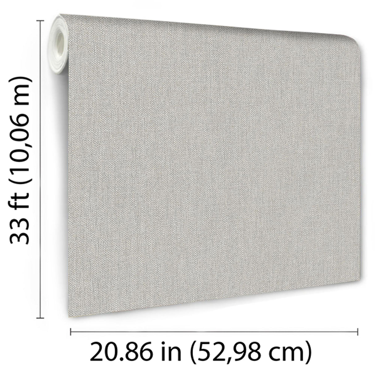 DecoratorsBest Lustre Linen Light Grey Wallpaper