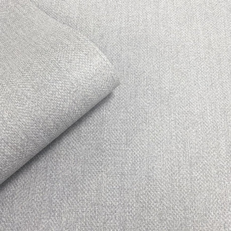 DecoratorsBest Lustre Linen Light Grey Wallpaper