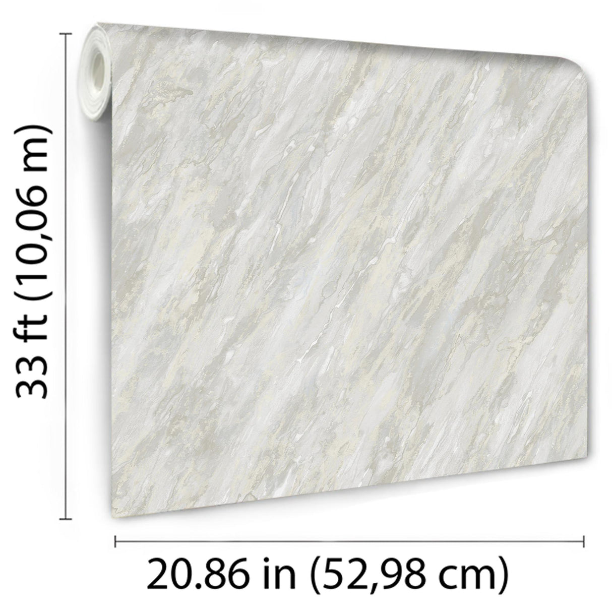 DecoratorsBest Luxe Marble with Glint Dust Light Grey Wallpaper