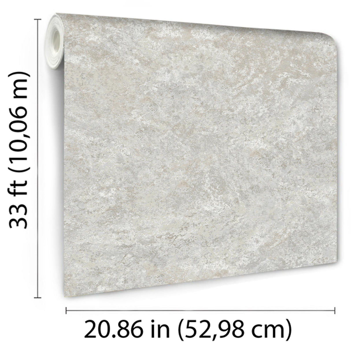 DecoratorsBest Lustre Stucco Light Grey Wallpaper