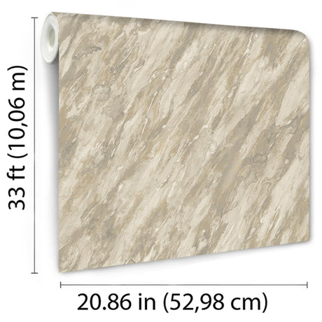 DecoratorsBest Luxe Marble with Glint Dust Beige Wallpaper