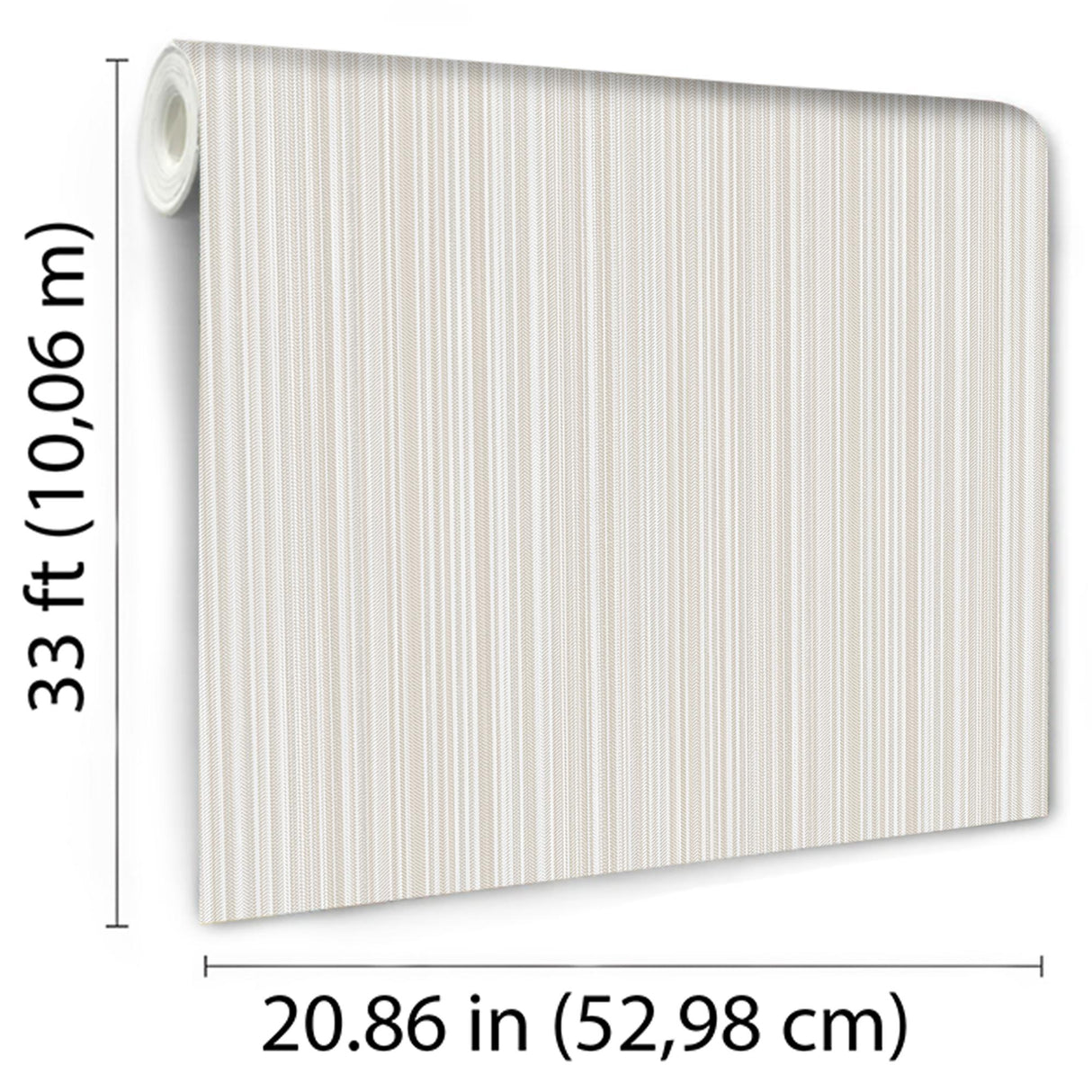 DecoratorsBest Glint Stria Stripe Natural Wallpaper